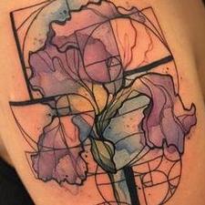 Tattoos - Iris with fibonacci sequence - 123620